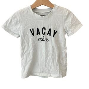 The Ever Co Vacay Vibes Short Sleeve Tee - Play - White - 2-3